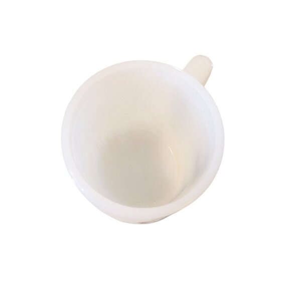 Vintage Glasbake White Glass Mug Comical Bowling Cartoon Comic Funny Novelty - Picture 6 of 7